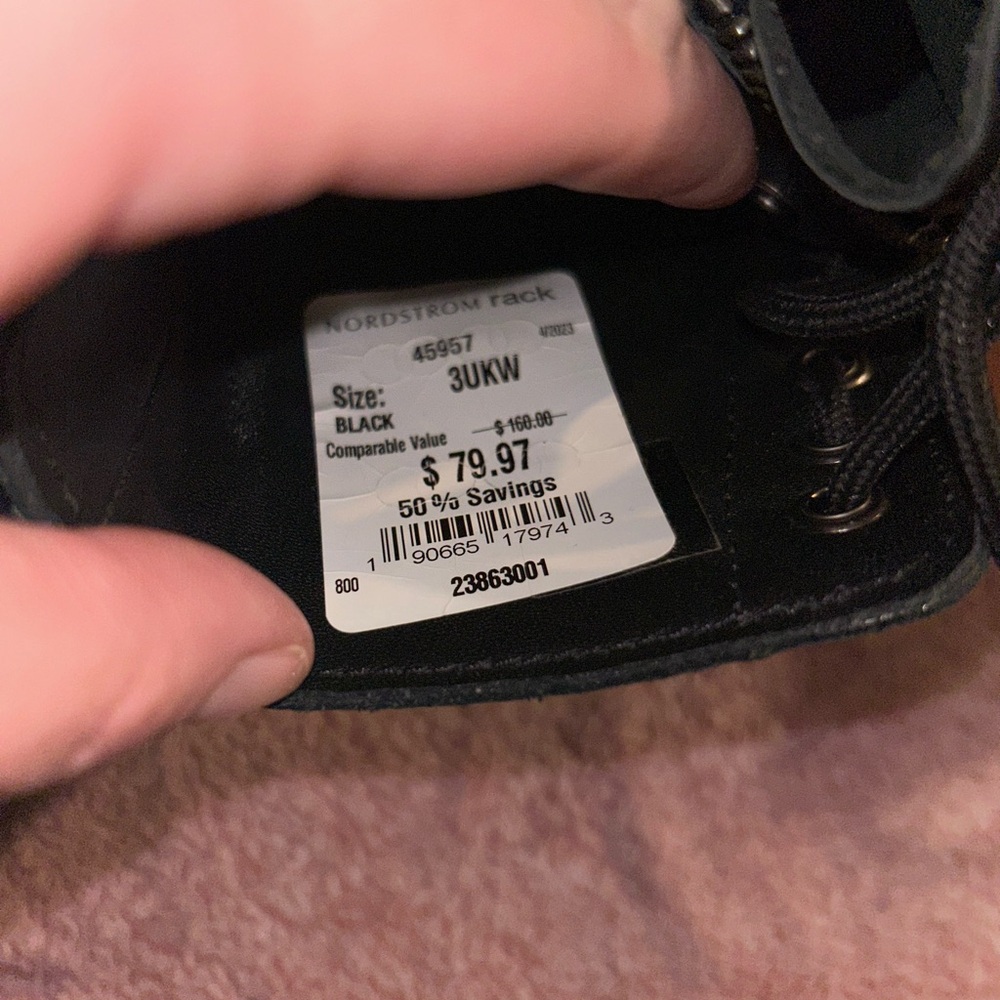 Dr. Martens 1460 Pascal Front Zip 8-Eye Black Nappa Womens size 5 - Picture 4 of 12